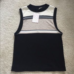 free people colorblock sweater tank